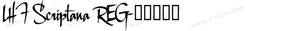LHF Scriptana REG字体转换